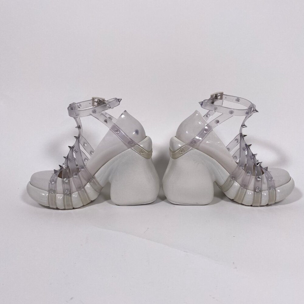 JEAN PAUL GAULTIER x Melissa White Jelly 'Punk Love' Platform - Picture 5 of 11